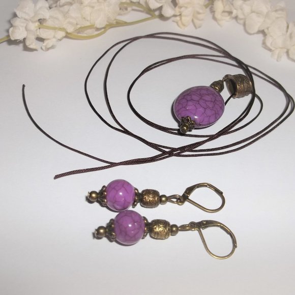 Necklace Earring Set Matching Jewelry Gift Idea for Her Girl Woman Ladies 6194 - Picture 4 of 9